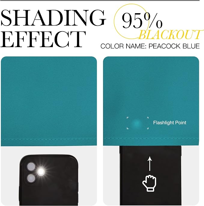 NICETOWN Room Darkening Curtains 72 inch Length 2 Panels, Thermal Insulated - Image 5
