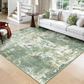 Washable Area Rugs Square 8ft Non-Slip Modern Abstract Soft by RELEANY