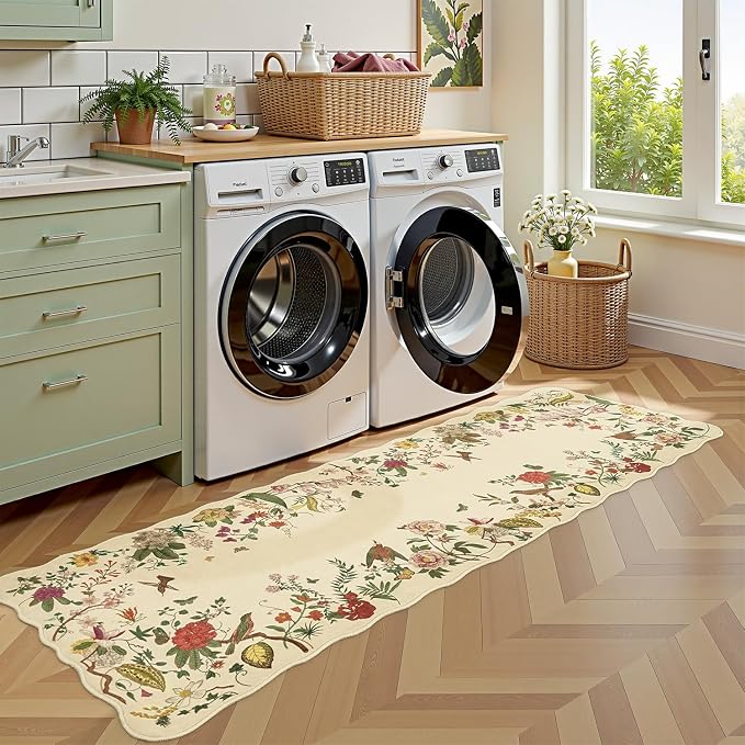 Rugflix 2x6 Runner Rug for Hallway, Washable Kitchen Runner Non Slip, Soft Low - Image 4