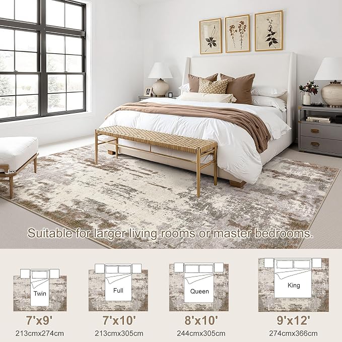 UERMEI 8x10 Area Rug Living Room Rugs - Image 2