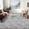 Latepis Area Rugs 10x14 Living Room Washable Rugs Grey Faux Sheepskin Fur by Latepis