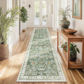 Yamaziot Washable Runner Rug 2x8 – Non Slip Boho Floral Hallway Runner Rug by Yamaziot