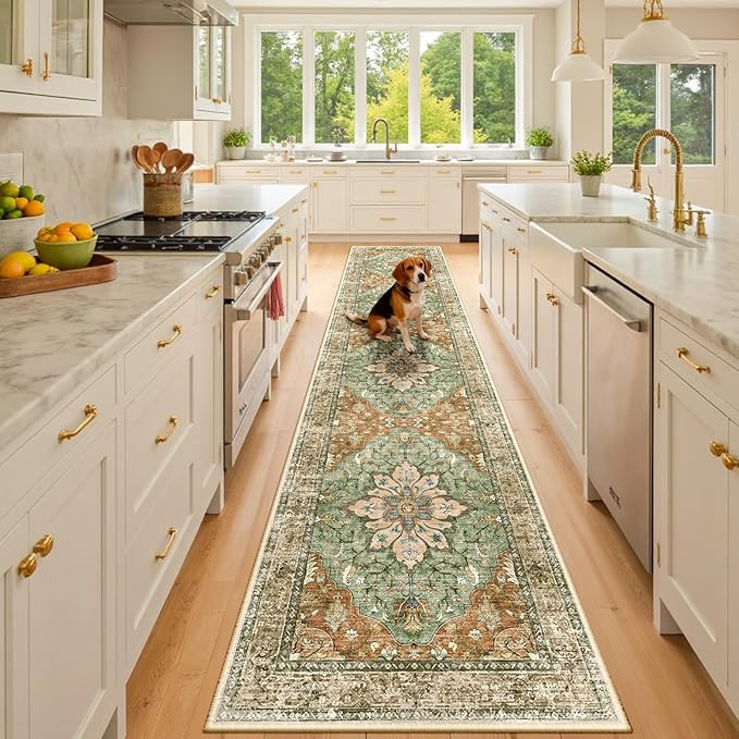 Area Rugs 3'x10' Runner Rug Non Slip Washable by RELEANY