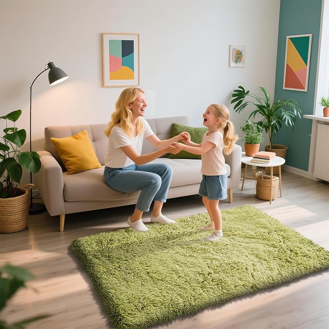 Shag Area Rug for Bedroom 3x5, Soft Fuzzy Rug Non-Shedding Indoor Plush Carpet - Image 6