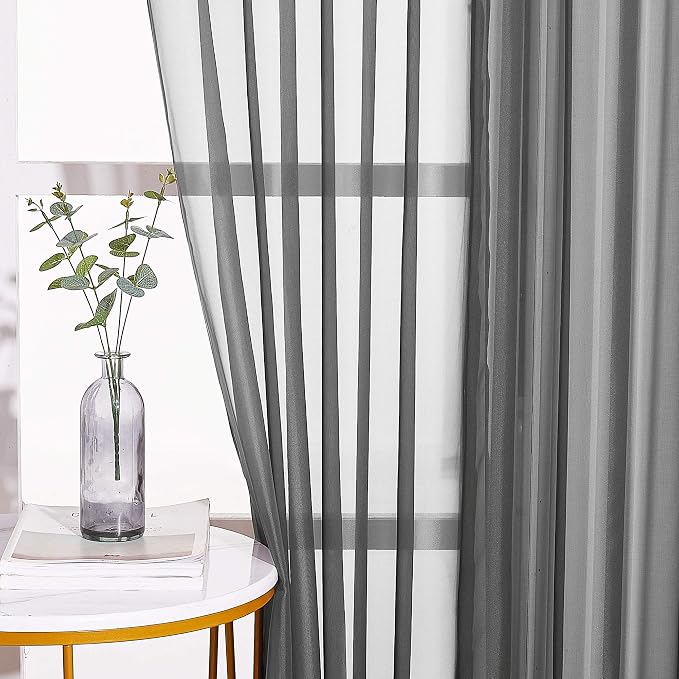 NICETOWN Sheer Living Room Curtains - Image 3