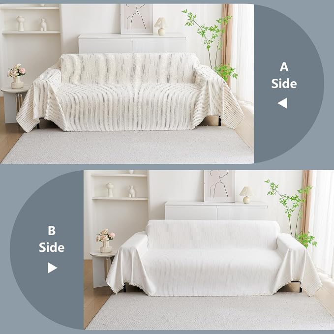 MYSKY HOME Couch Cover for Dogs, Sectional Couch Cover, Sofa Slipcovers - Image 8