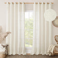 LAMIT Natural Linen Curtains 84 Inches Long by LAMIT