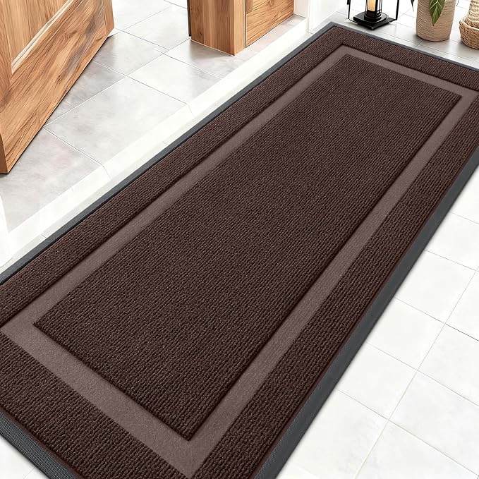 OLANLY Front Door Mat Indoor Outdoor Entrance, Waterproof All-Season, by OLANLY