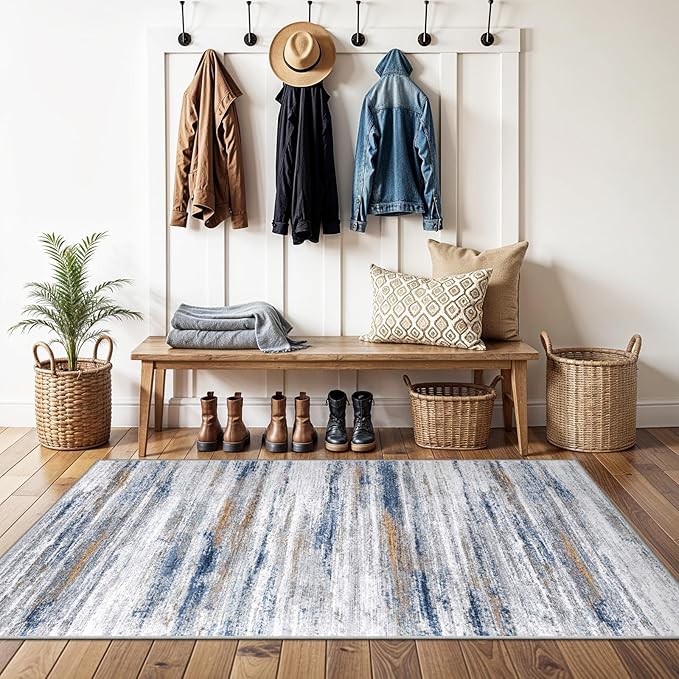 3x4 Rugs Washable Entry Rug: Easy-to-Clean Carpets by WIEVEDENS