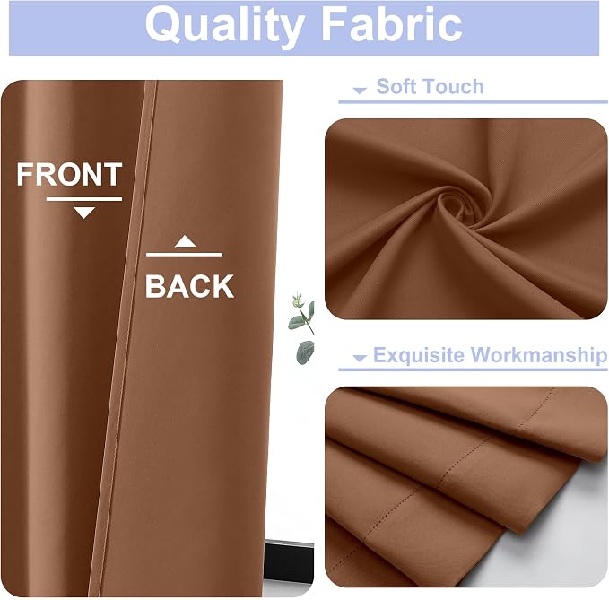 Simplebrand Ava Sun Baked Blackout Curtains - Image 2