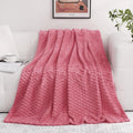 Rose Pink Throw Blanket 60"×80" inches Gifts by Puncuntex