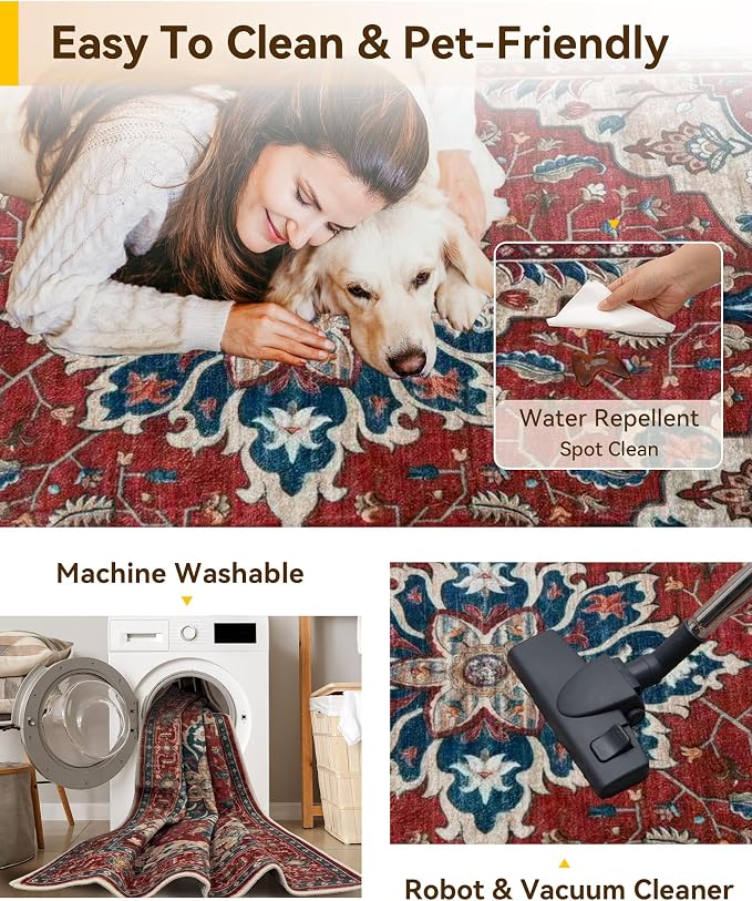 RELEANY Area Rugs 2'6''x4' Kitchen Rugs Entry Rug Small Rugs - Image 4