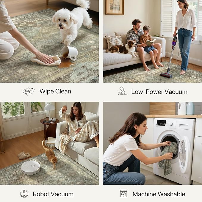 BEIMO Runner Rug for Hallway Kitchen, 2x5 Machine Washable Runners Rug for - Image 8