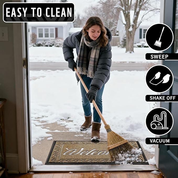 Yimobra Welcome Mat, Heavy Duty Sturdy Door Mats - Image 6