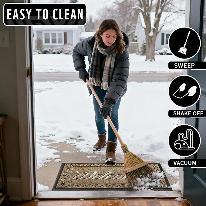 Yimobra Welcome Mat, Heavy Duty Sturdy Door Mats - Image 6