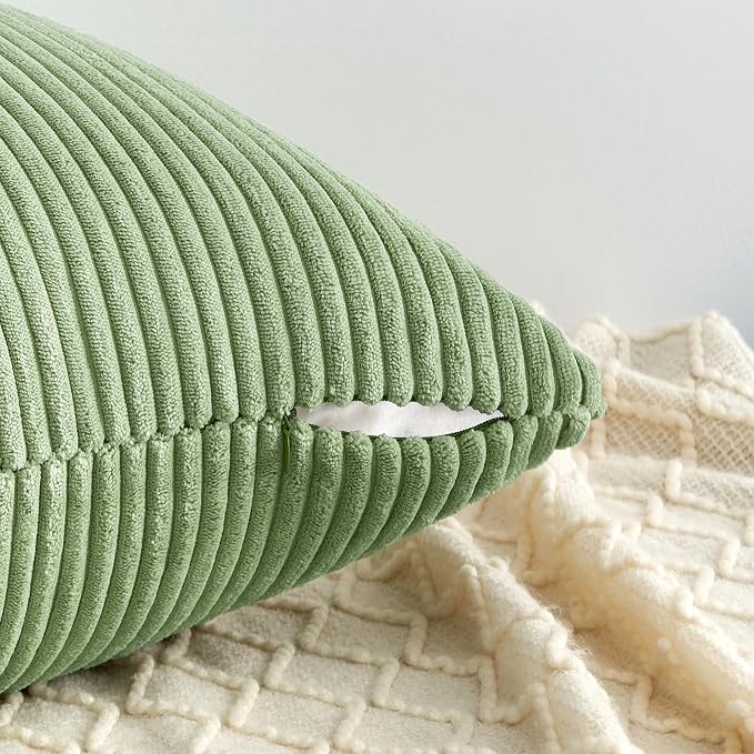 Topfinel Decorative Sage Green Throw Pillow Covers Cushion Cases, Pillow - Image 4
