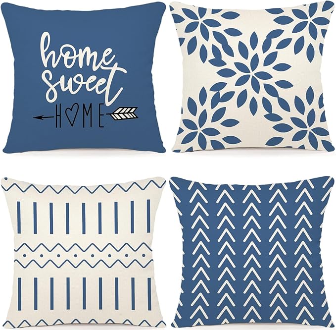 YCOLL Pillow Covers 20x20 Set of 4, Modern Sofa Throw Pillow Cover, Decorative by PillowCoversExpert