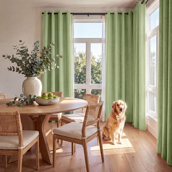 NICETOWN 100% Absolutely Blackout Linen Curtains - Image 7