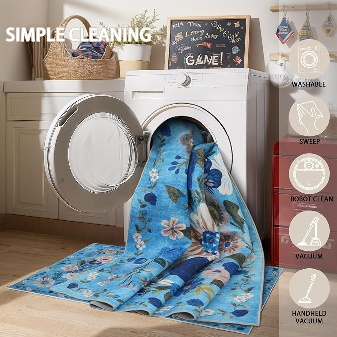 Rug for Hallways Kitchen Rug 2x8, Non Slip Washable Rugs - Image 6