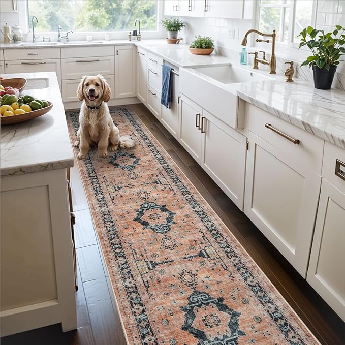 Hallway Washable Runner Rug by HYHAOYUNLAI