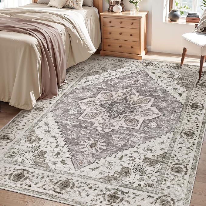SERISSA 5x7 Boho Area Rug, Washable Large Rugs - Image 6