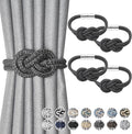 NICEEC 4 Pack Mini Magnetic Curtain Tiebacks Nordic Simple Style Drape Tie by NICEEC