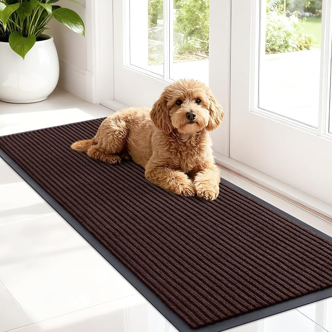 OLANLY Front Door Mat Indoor Outdoor Entrance, Waterproof Heavy Duty Doormat by OLANLY