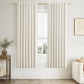 100% Blackout Linen Short Curtains by Guken