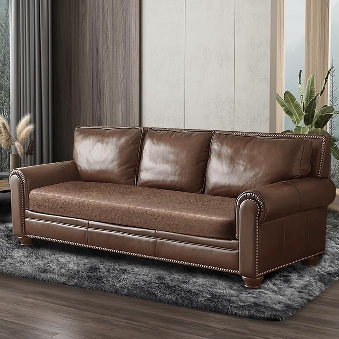Leather Look Couch Cushion Covers Sofa Seat Slipcovers Sets Couches Furniture - Image 8