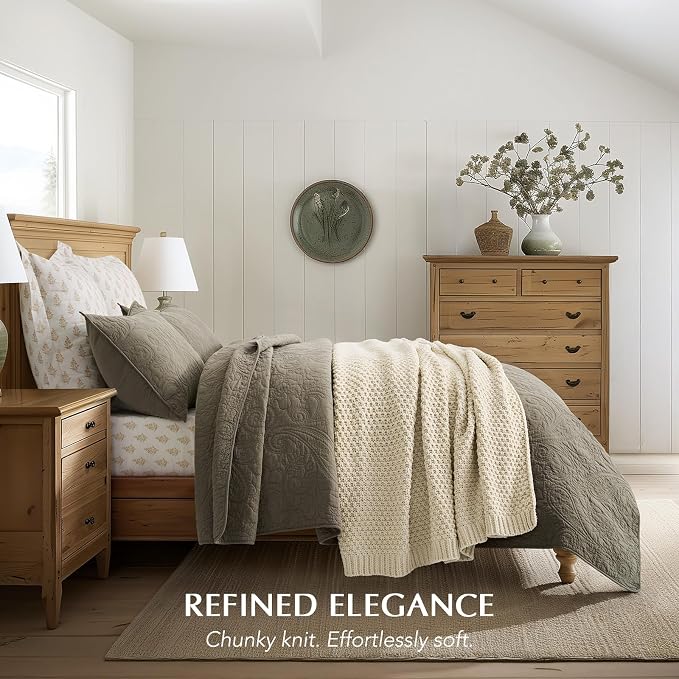 EVERGRACEHOME Chunky Chenille Knit Throw Blanket - Image 4