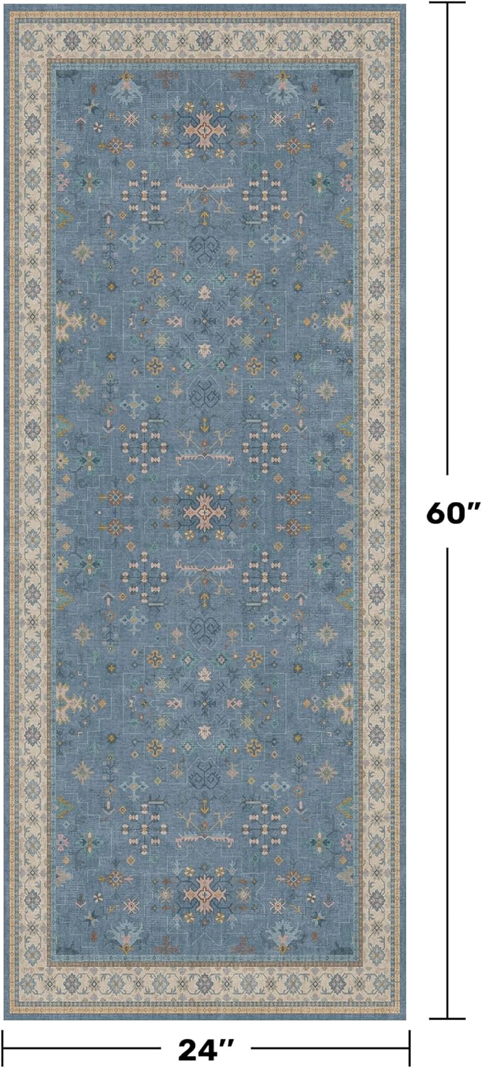 Hazo Haus Boho 2x5 Kitchen Rugs Non Slip - Image 2