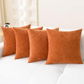 CaliTime Fall Throw Pillow Covers Decorative 18 X 18 Inches Pack of 4 Cozy by CaliTime