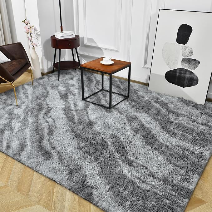 TWINNIS Super Soft Shaggy Rugs Fluffy Carpets, 4x5.9 Feet, Indoor Modern Plush - Image 8