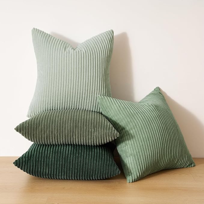 Topfinel Light Green Decorative Throw Pillow Covers Green Series, Winter Fluffy - Image 5