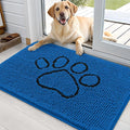 OLANLY Dog Door Mat for Muddy Paws 36x24, Paw Print Design, Absorbs Moisture by OLANLY