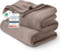 Bedsure GentleSoft Fleece Bed Blankets Queen Size Mocha Brown by BEDSURE