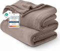 Bedsure GentleSoft Fleece Throw XL Blanket Mocha Brown by Unknown