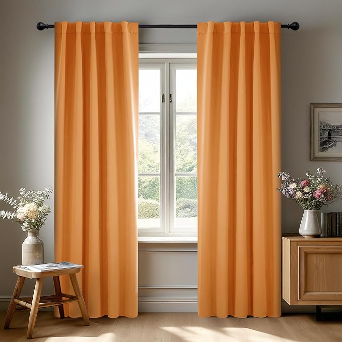 Deconovo Rod Pocket and Back Tab Blackout Curtains by Deconovo