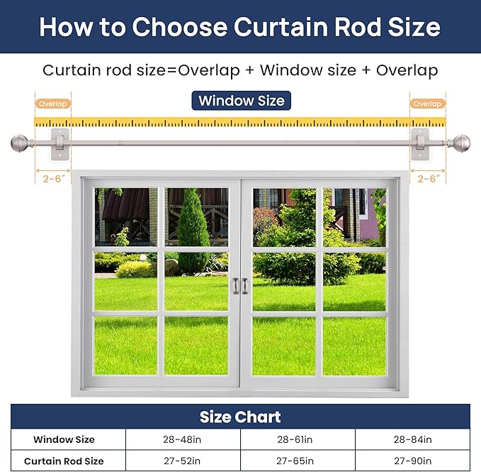ENJOYBASICS No Drill Curtain Rods - Image 8