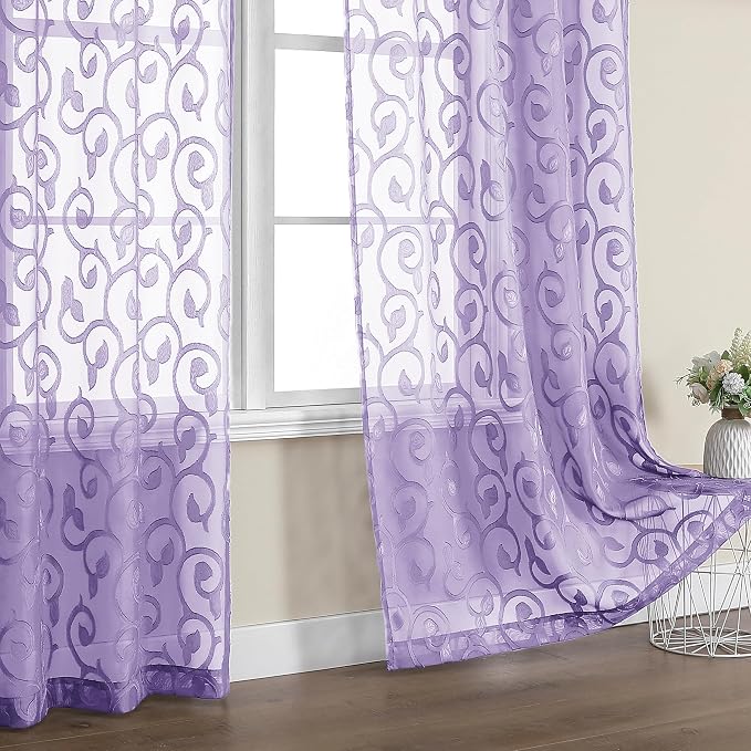 OWENIE Furman Sheer Curtains 84 inches Long by OWENIE
