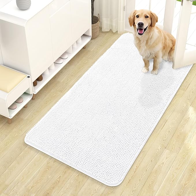 OLANLY Dog Door Mat for Muddy Paws 44x24, Absorbs Moisture and Dirt, Absorbent by OLANLY