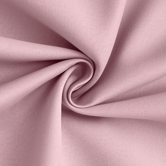 Yakamok 100% Blackout Curtain Panels 84 inches Cold and Light Blocking Drapes - Image 3
