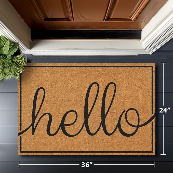 Barnyard Designs Natural Coco Coir Heavy Duty Backing Doormat - Image 8