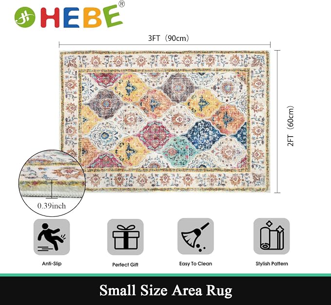 HEBE Washable Area Rug - Image 2