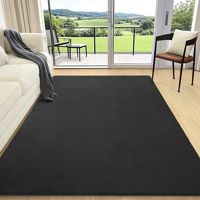 AROGAN Modern Shag Area Rug for Living Room, 6x9 Feet Washable Rugs for Bedroom - Image 2