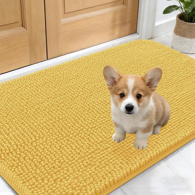 OLANLY Dog Door Mat for Muddy Paws 30x17, Absorbs Moisture and Dirt, Absorbent by OLANLY