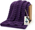 Bedsure GentleSoft Purple Twin Blanket by BEDSURE