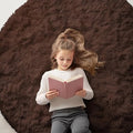 OLANLY Coffee Round Rugs for Bedroom by OLANLY