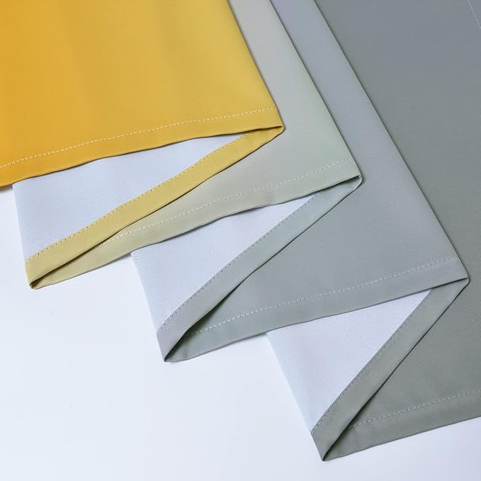 Yakamok Ombre Yellow and Grey Curtains - Image 6