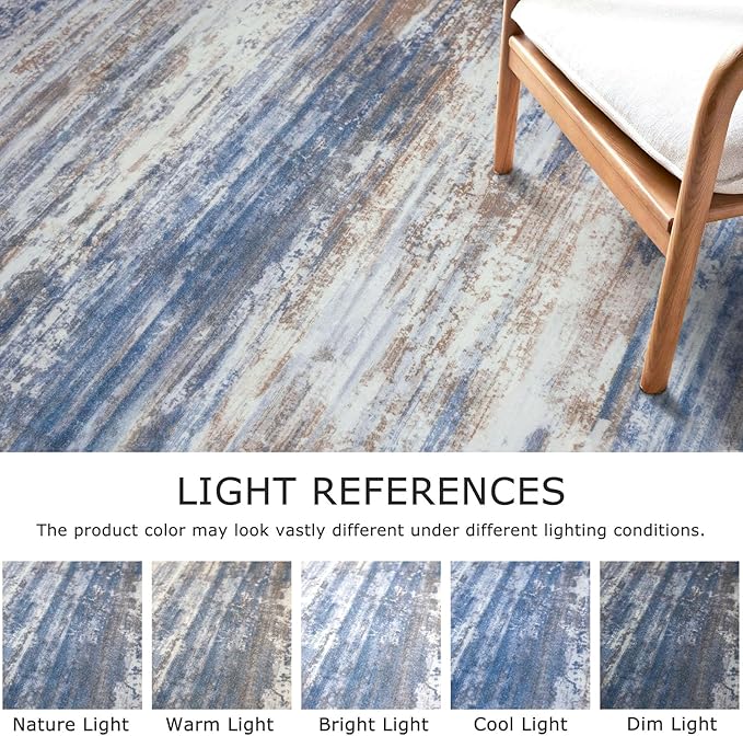 KOZYFLY Modern Abstract Washable Rug Runner 2.6x14 Hallway Rug Runner Non-Slip - Image 4